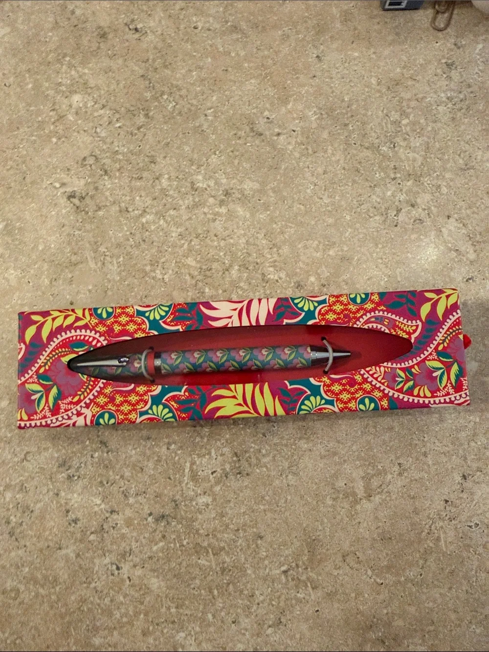 Vera Bradley Paisley in paradise Ballpoint Pen with matching notepad